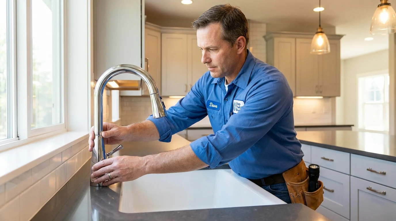 Kitchen faucet installation by Johns Plumbing LLC in Penitas